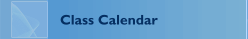 Class Calendar